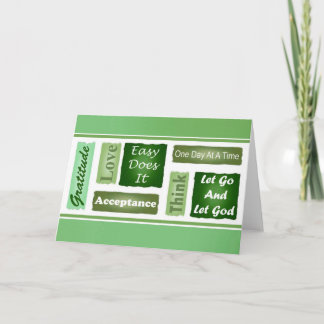 12 Step Inspirational Card