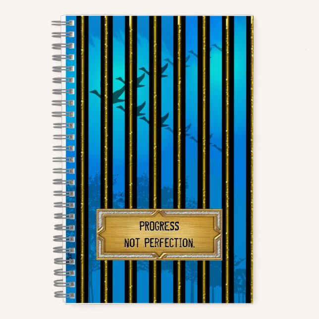 12 Step Motivational Diary - Personalized Notebook (Front)