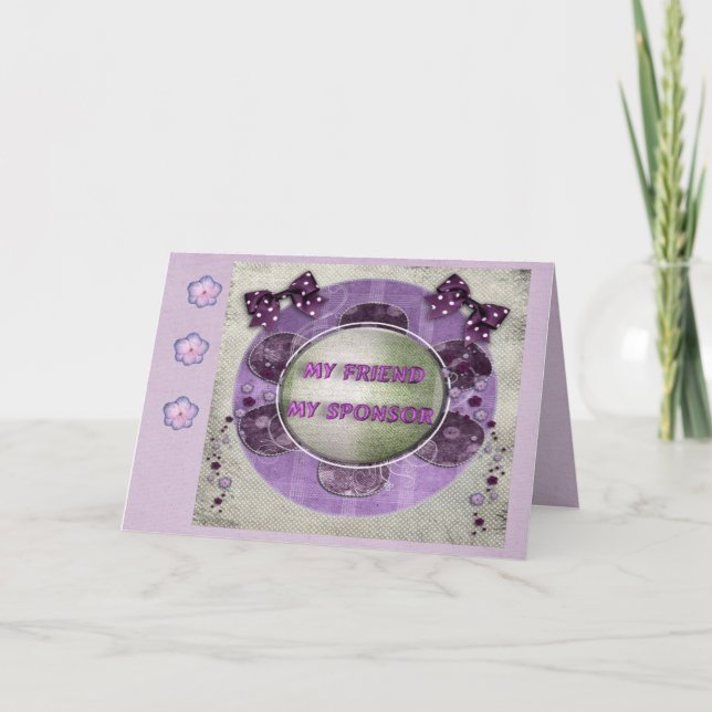 12 Step Recovery and Support Card (Front)