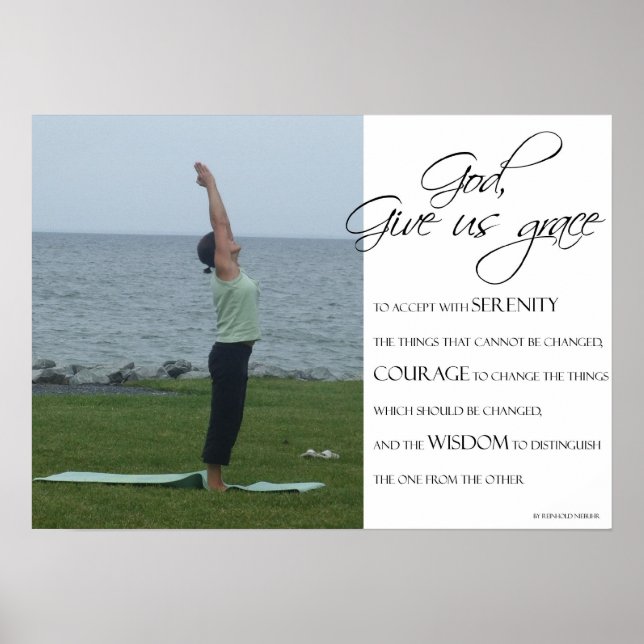 12 Step Recovery Serenity Poster (Front)