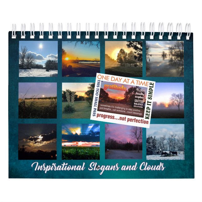 12 step recovery slogans clouds calendar 25z (Cover)