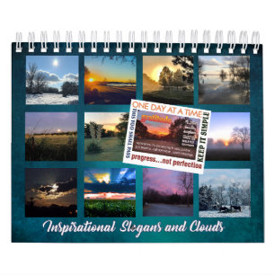 12 step recovery slogans clouds calendar 25z