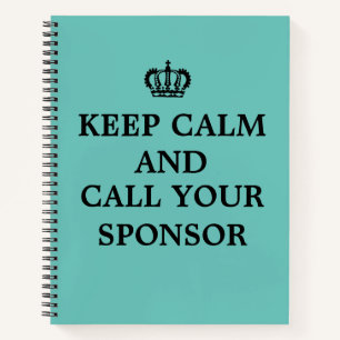 12 Step Recovery Sobriety AA NA Journal Notebook