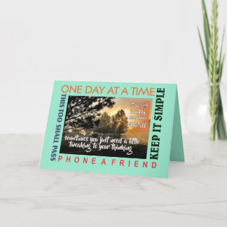 12 step recovery tweaking greeting card 25