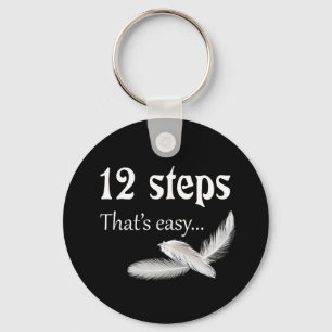 12 steps keychain