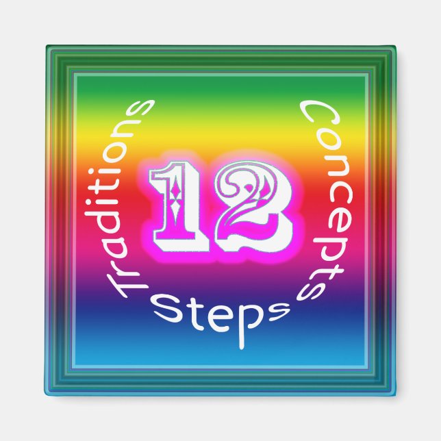 12 Steps Magnet (Front)