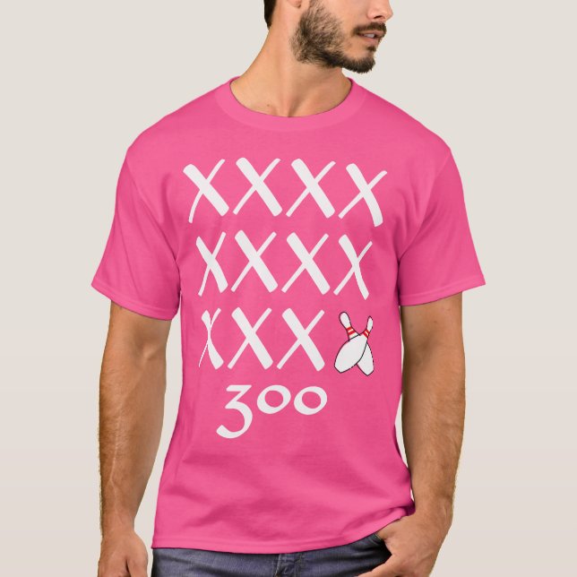 12 Strikes Perfect Bowling Game 300 Bowling T-Shirt (Front)