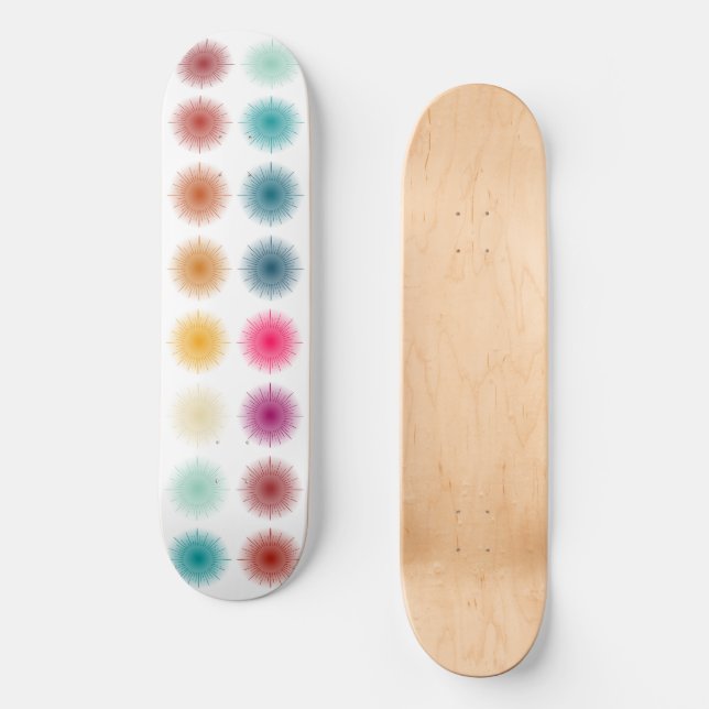 12 Suns Colour Gradient Skateboard (Front)