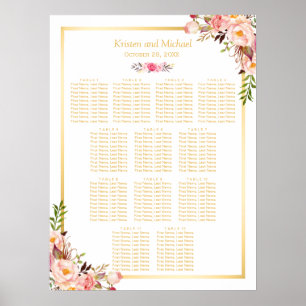 12 Tableaux Mariage Tableau Siège Classy Chic Flor