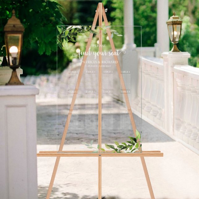 12 Tables Plan Mariage de verdure (Créateur téléchargé)