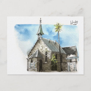 12 : The bridge church Postcard