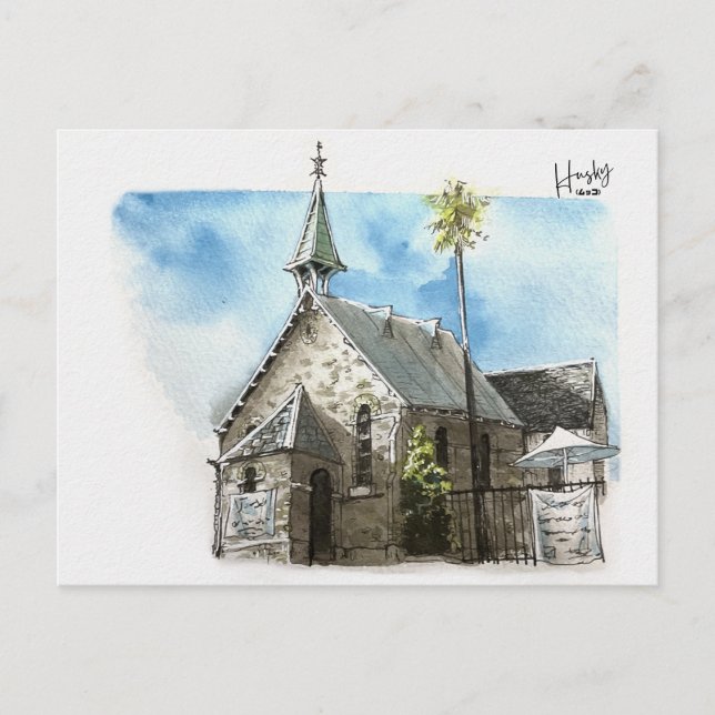 12 : The bridge church Postcard (Front)