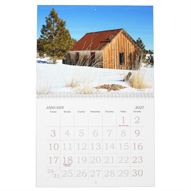 12, THE WHITE MOUNTAINS CALENDAR (Jan 2027)