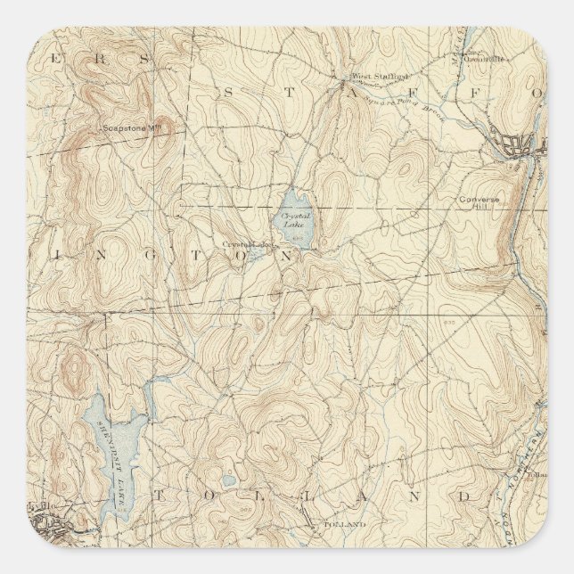 12 Tolland sheet Square Sticker (Front)