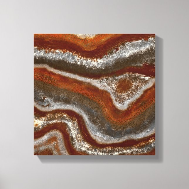 12"x12" abstract of a tile canvas print (Front)