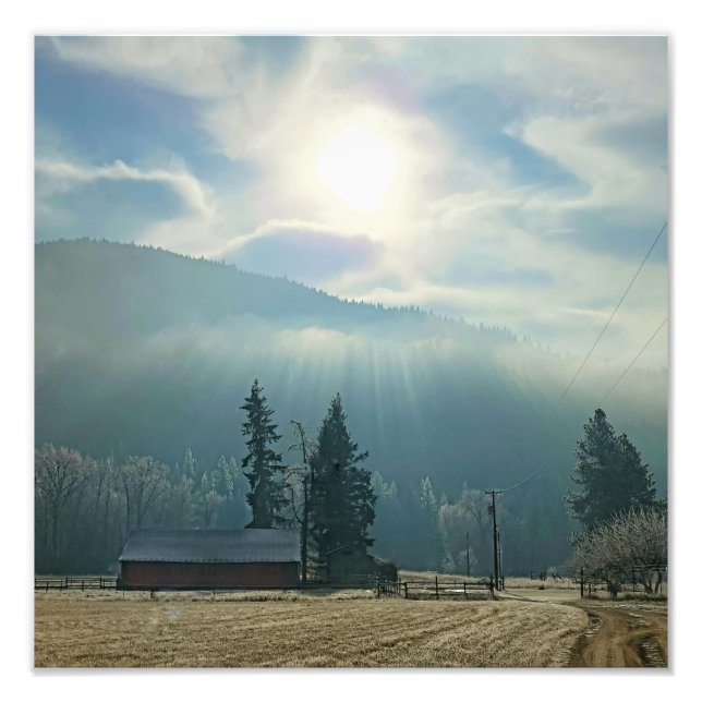 12”x12" Photo Print || Sun & Fog  (Front)