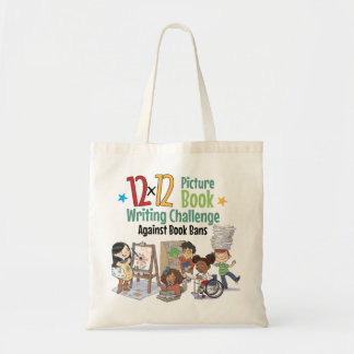 12 x 12 Against Book Bans Cream Character Tote