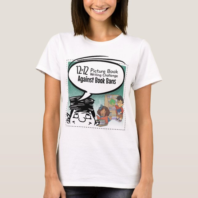 12 x 12 Contre les interdictions de livre T-shirt (Devant)