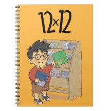 12 x 12 Shelf Boy Spiral Notebook Yellow