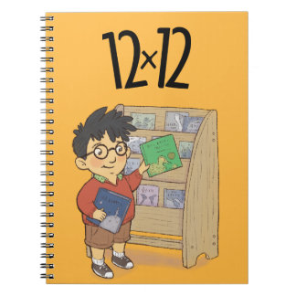 12 x 12 Shelf Boy Spiral Notebook Yellow