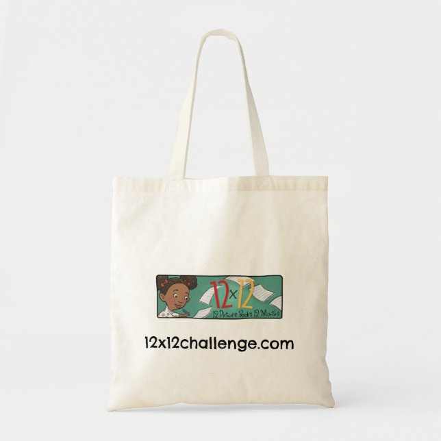 12 x 12 Writer Girl Tote Bag (Front)