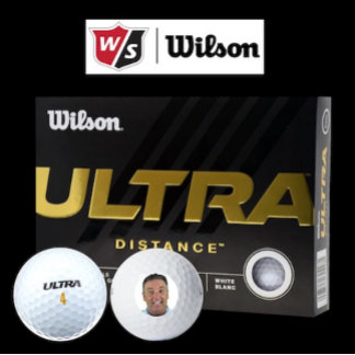 12 x Wilson Ultra 500 Custom Photo Golf Balls