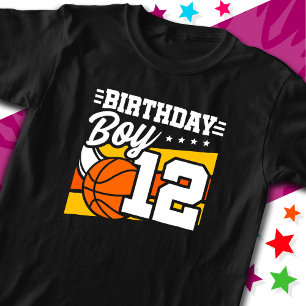 12 Year Old Basketball Party 12th Birthday Boy T-Shirt