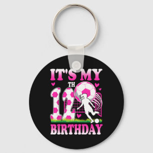 12 Year Old Girl Birthday Soccer Themed Party 12th Keychain