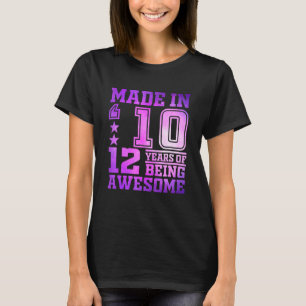 12 Year Old Girl For 12th Birthday Girl Born In 2 T-Shirt