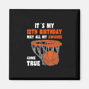 12 Year Old Happy 12th Birthday Sketll 12th Birthd Magnet