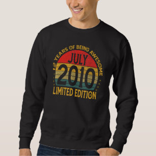 12 Year Old Vintage 2010 12th Birthday 4 Sweatshirt