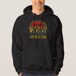 12 Year Old Vintage December 2010 12th Bday Hoodie