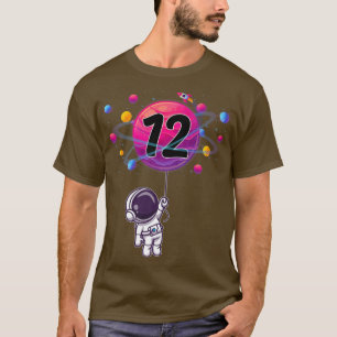 12 Years Old 12th Birthday Boy Gift Astronaut T-Shirt