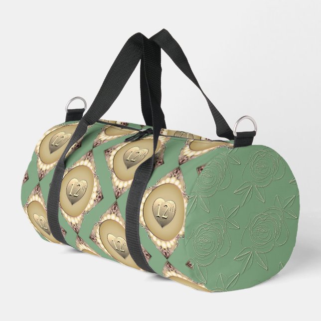 12e/30e Anniversaire de perles Sac à coudre (Coin gauche)