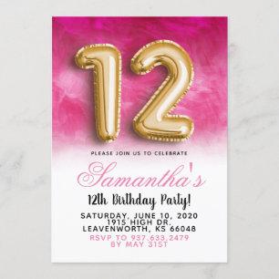 12e anniversaire Invitation de Gradient