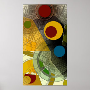 12ème carte - affiche abstraite