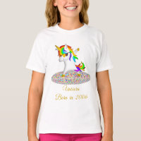 12ème T-SHIRT de cadeau de filles de LICORNE