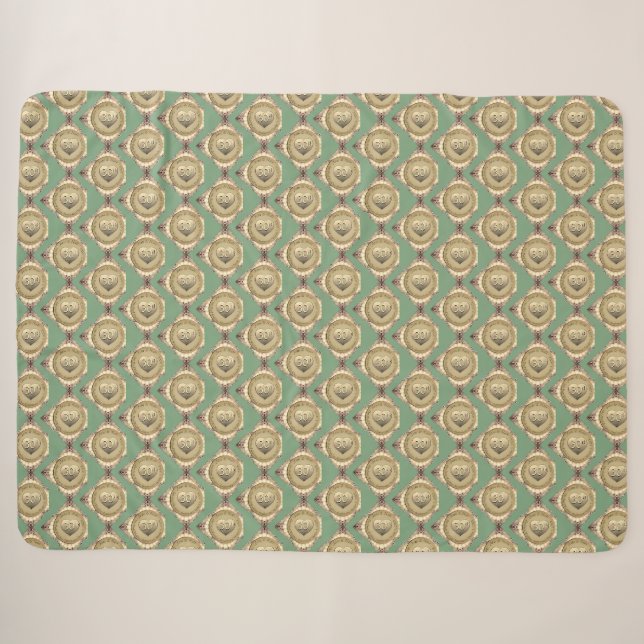 12th/30th Pearl Anniversary Pillowcase Sherpa Blanket (Front (Horizontal))