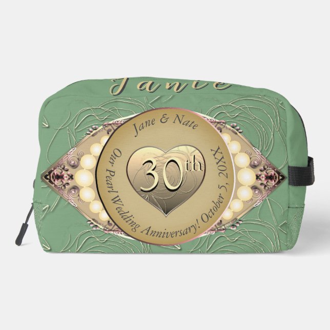 12th/30th Pearl Anniversary Print Cut Sew Bag (Back)