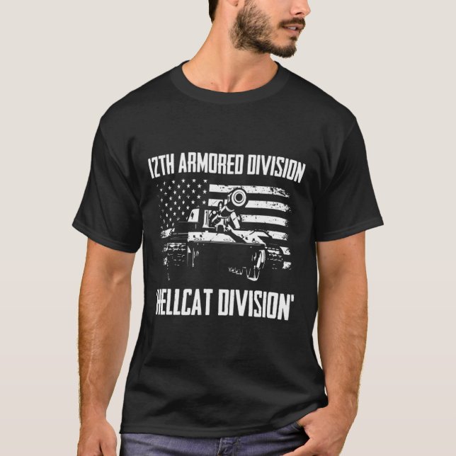 12th Armoured Division Hellcat T-Shirt (Front)
