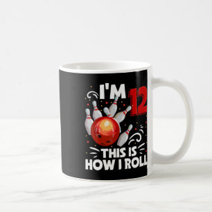 12th Birthday Boy Bowling This Is How I Roll 12 Ye Coffee Mug