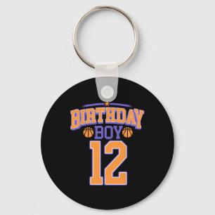 12th Birthday Boy Sketll Lover 12 Years Old Bday  Keychain