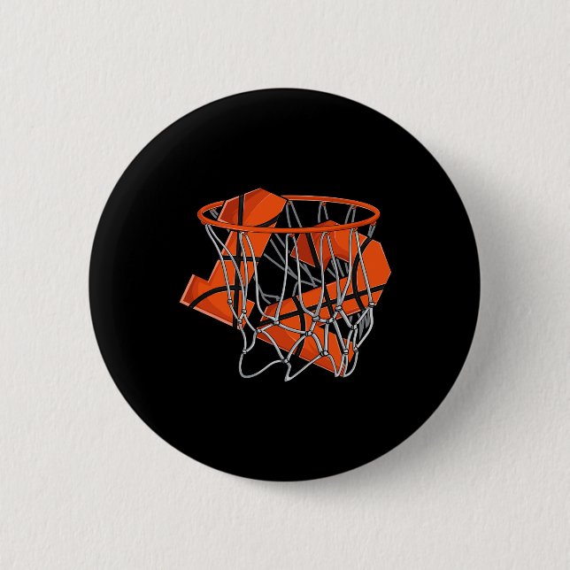 12th Birthday Bysketbyll Kids  2 Inch Round Button (Front)