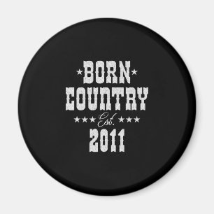 12th Birthday for Country Western Music Lover Magnet