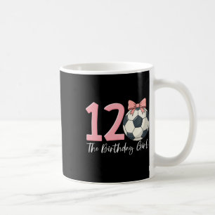 12th Birthday Girl Soccer Ll Coquette Pink 12 Coffee Mug
