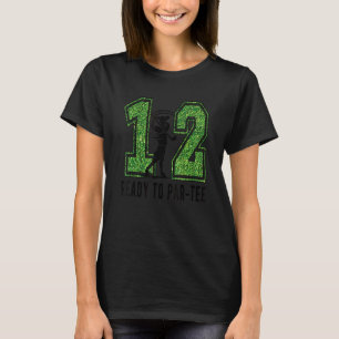 12th Birthday Golfer Boy Twelve Year Old Golf Play T-Shirt