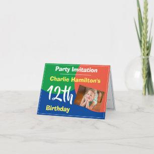 12th Birthday Invitation with Photo