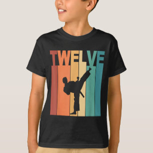 12th Birthday Karate Taekwondo Theme 12 Year Old T-Shirt
