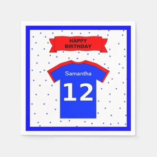 12th birthday party custom name napkin