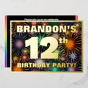 12th Birthday Party — Fun, Colorful Fireworks Look
